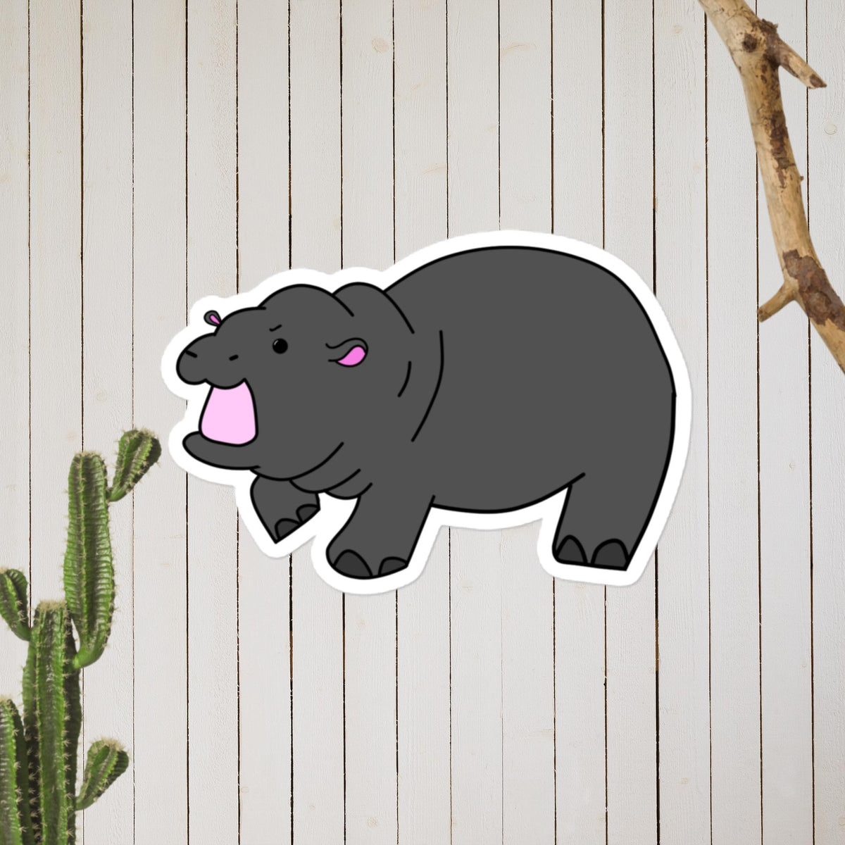 Pygmy Hippo Sticker