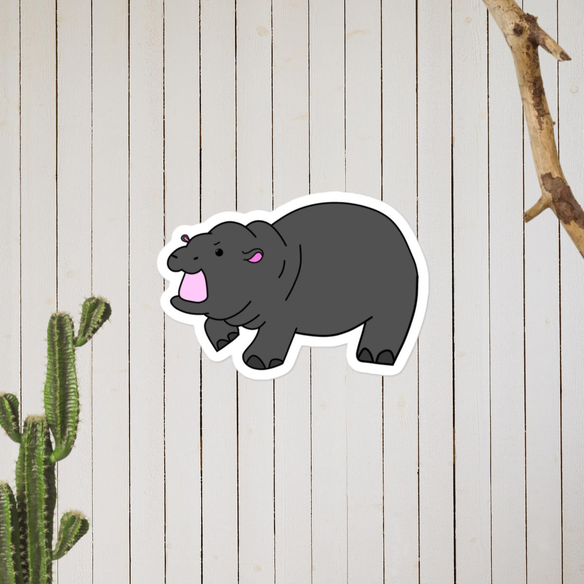 Pygmy Hippo Sticker
