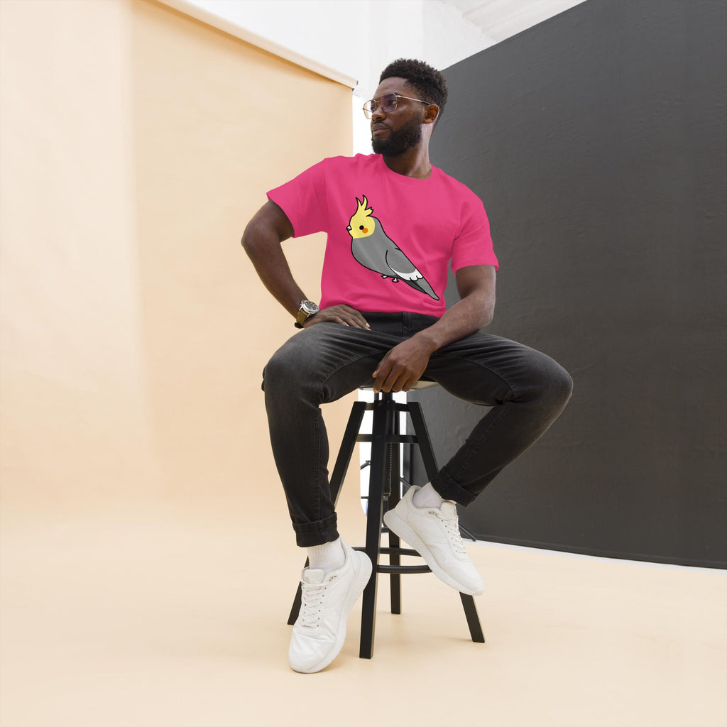 Hand-Drawn Cockatiel T-Shirt | Cute Bird Lover Graphic Tee | Cockatiel Gift | 100% Cotton