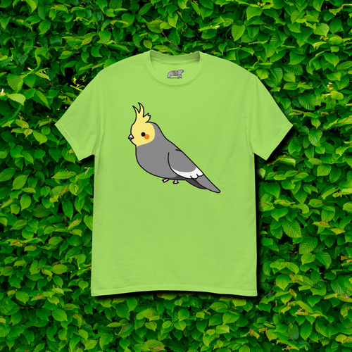 Hand-Drawn Cockatiel T-Shirt | Cute Bird Lover Graphic Tee | Cockatiel Gift | 100% Cotton
