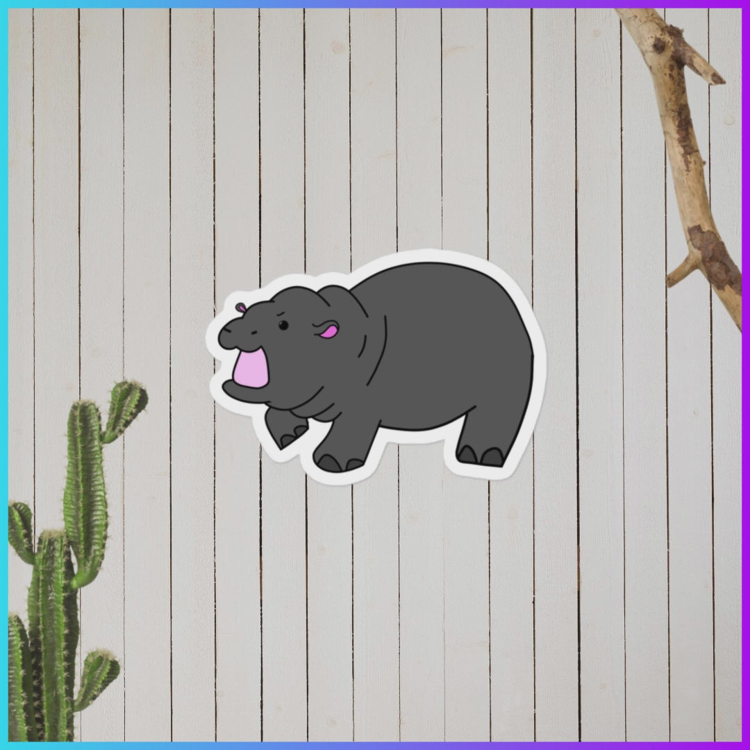 Pygmy Hippo Sticker