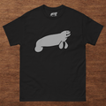 Hand-Drawn Manatee T-Shirt | Funny Sea Cow Graphic Tee | Ocean Animal Shirt | 100% Cotton