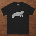 Silly Manatee Meme T-Shirt | Hand-Drawn Funny Animal Graphic Tee | Humor Gift | 100% Cotton