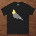 Hand-Drawn Cockatiel T-Shirt | Cute Bird Lover Graphic Tee | Cockatiel Gift | 100% Cotton